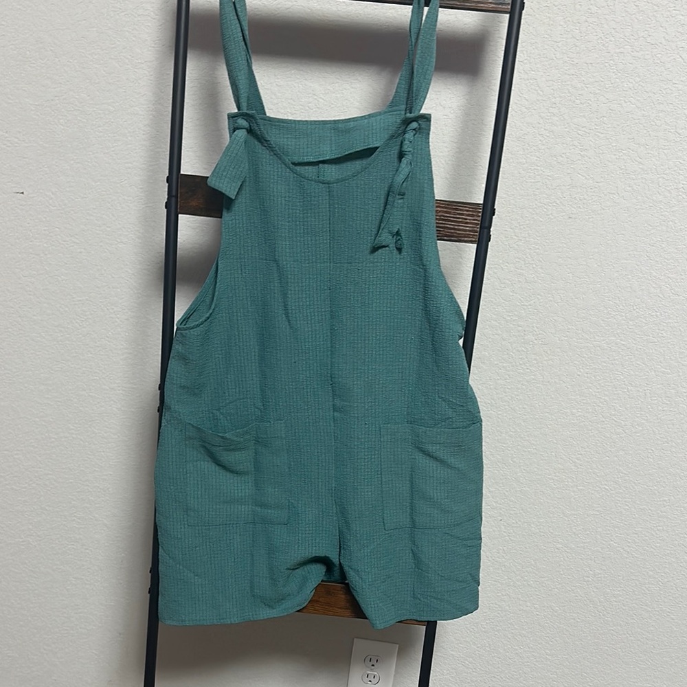 Teal Overalls